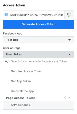 Get Page Access Token